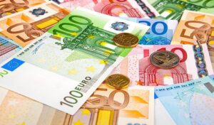 Notas e moedas Euro