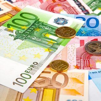 Notas e moedas Euro
