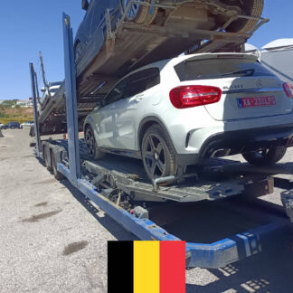 Transporte em camião de automóvel da Bélgica para Portugal.